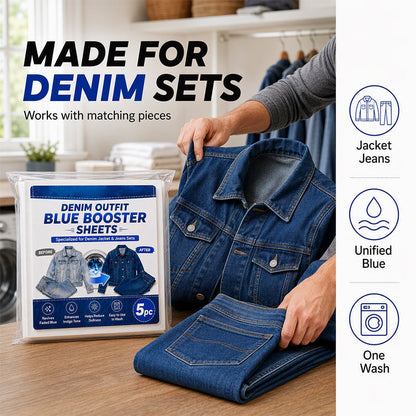 🥳2026 HOT SALE🥳💞Color-Reviving Laundry Sheets for Faded Denim