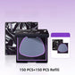 Face Oil Blotting Sheets with Mirror and Puff