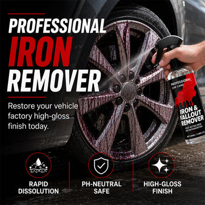 🚗50% OFF NOW! Fast-Acting Car Iron and Fallout Remover Spray‑pH Neutral Wheel & Paint Decontamination Spray, Dissolves Brake Dust, Rust Spots & Metal Particles
