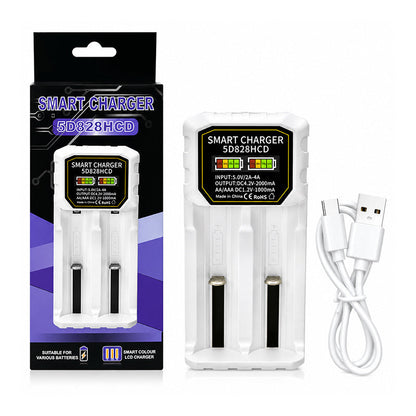 Smart LCD Dual Slot Battery Charger