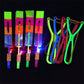 LED Slingshot Helicopters Flying Toy
