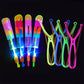 LED Slingshot Helicopters Flying Toy