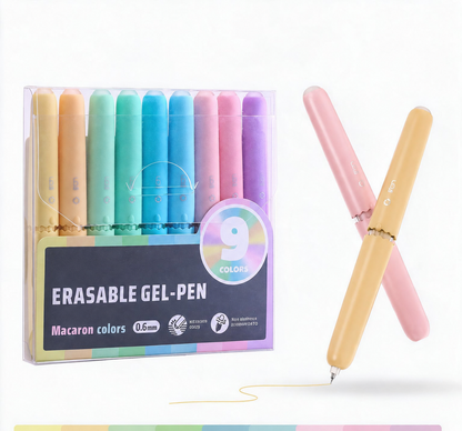 🏆 LIMITED-TIME 50% OFF! ✨9 Colors Erasable Gel Pen Set
