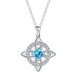 ☘️ Celtic Knot Birthstone Necklace – Elegant & Adjustable for Everyday & Special Occasions