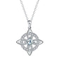 ☘️ Celtic Knot Birthstone Necklace – Elegant & Adjustable for Everyday & Special Occasions