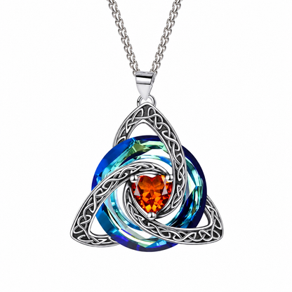 Women's Celtic Knot Birthstone Pendant Necklace