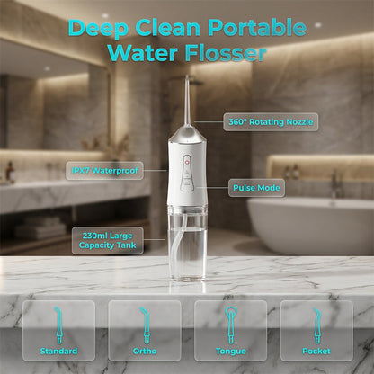 Portable Cordless Water Flosser for Teeth
