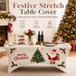Christmas Stretch Fitted Table Cover for Rectangular Tables
