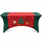 Christmas Stretch Fitted Table Cover for Rectangular Tables