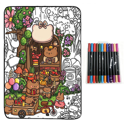 Family Bonding DIY Drawing Blanket