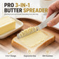 Professional 304 Stainless Steel 3-in-1 Butter Knife and Spreader