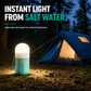 Portable Saltwater-Powered LED Emergency Camping Lantern