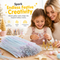 100-Piece Glitter Chenille Stems for DIY Crafts