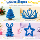 100-Piece Glitter Chenille Stems for DIY Crafts