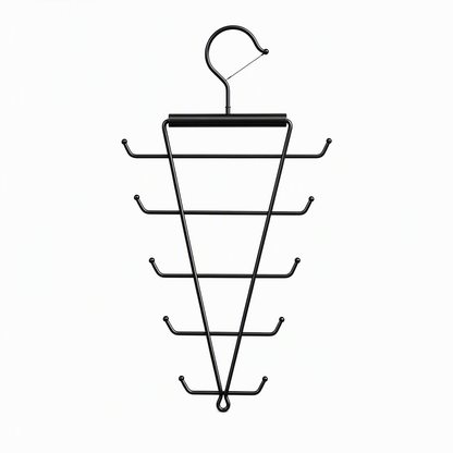 Maximize Closet Space Instantly! 10-Garment V-Shaped Hanger