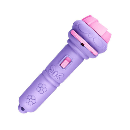 Kids Mini Projection Flashlight Toy Slide Projector Torch for Toddlers