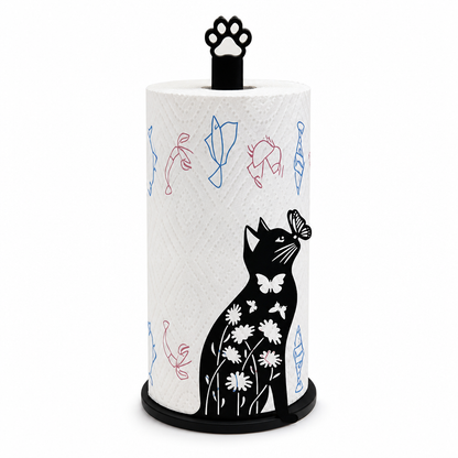 Cute Standing Paper Towel Holder for Kitchen and Bathroom