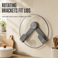 Rotating Wall-Mounted Pot Lid and Cutting Board Holder