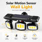 Adjustable Solar Motion Sensor Wall Light