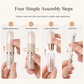 🖌️LAST DAY SALE 50% OFF !!📢Portable Retractable Makeup Brush Set Multifunctional Travel Cosmetic Tool with Powder Blush and Silicone Lip Brush