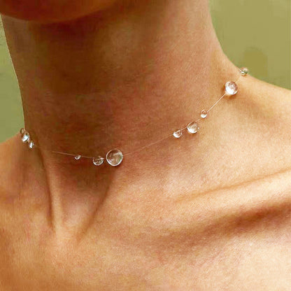 🔥50% off！💧Fairy Transparent Dewdrop Necklace for Women