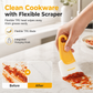 🍳 50% OFF! ✨ Heat-Resistant Flexible Kitchen Pan Scraper & Cleaner 🧽