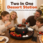 ⏳Limited-time 50% off⏰2-in-1 Electric Chocolate Fondue Melting Pot and Roaster Set with Fruit Platter for Parties⚡♨️🧁