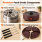 ⏳Limited-time 50% off⏰2-in-1 Electric Chocolate Fondue Melting Pot and Roaster Set with Fruit Platter for Parties⚡♨️🧁