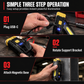 Bright Rechargeable LED Work Light with Magnetic Base Portable Inspection Lamp for Car Repair and Night Market Lighting