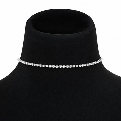 Elegant Rhinestone Choker Necklace for Women