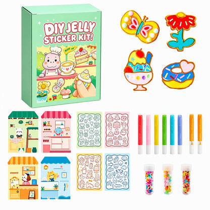 DIY Non-bake Jelly Sticker Kit for Kids