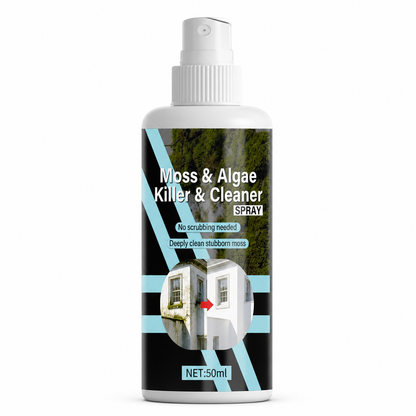 Moss and Algae Remover Set with Towel for Concrete Floors Walls and Roofs